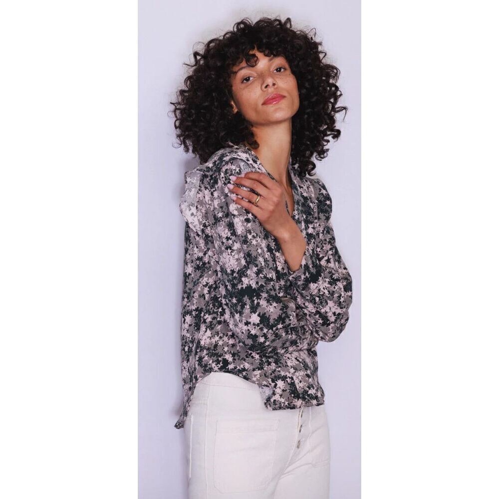 Catherinegee Franka 100% Silk Blouse in Starshower NWT Size X-Small - Picture 2 of 8